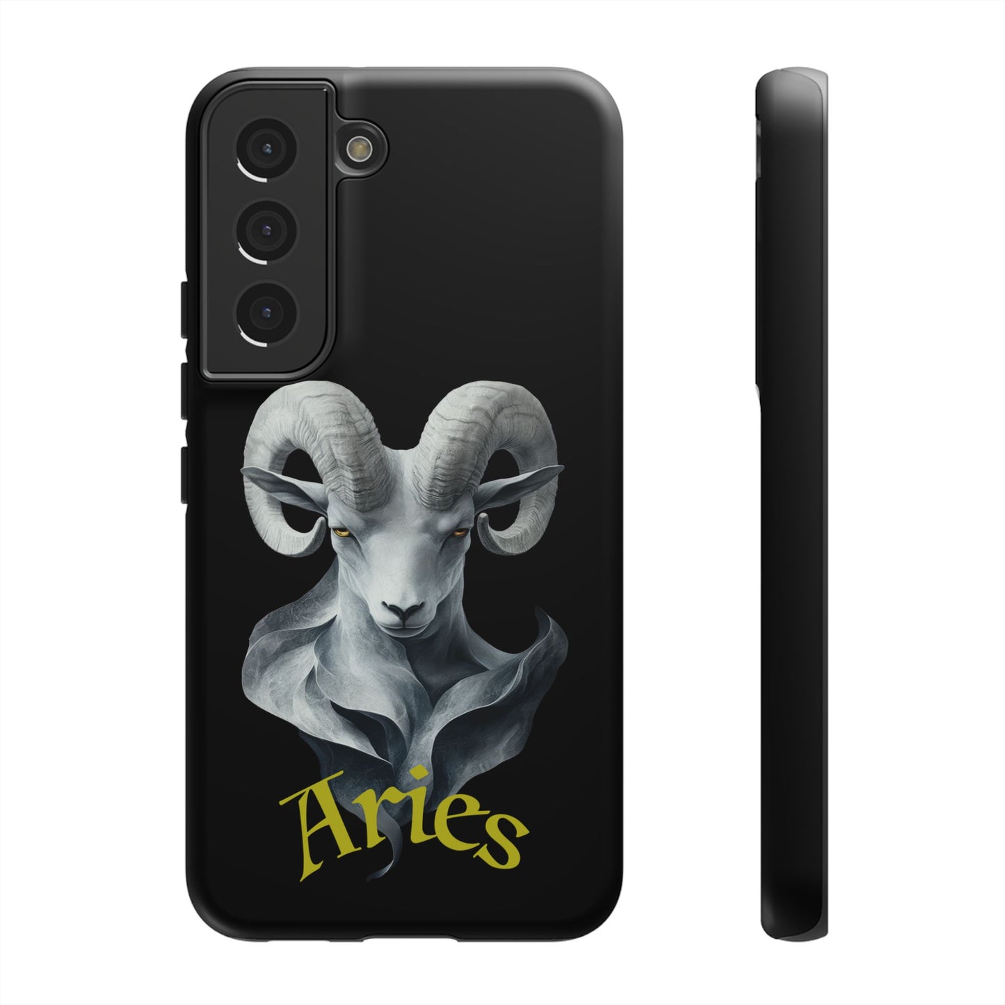 Aries Tough Phone Cases, Artistic Zodiac Phone Cases, premium-quality cases for iPhone, Samsung Galaxy, and Google Pixel devices