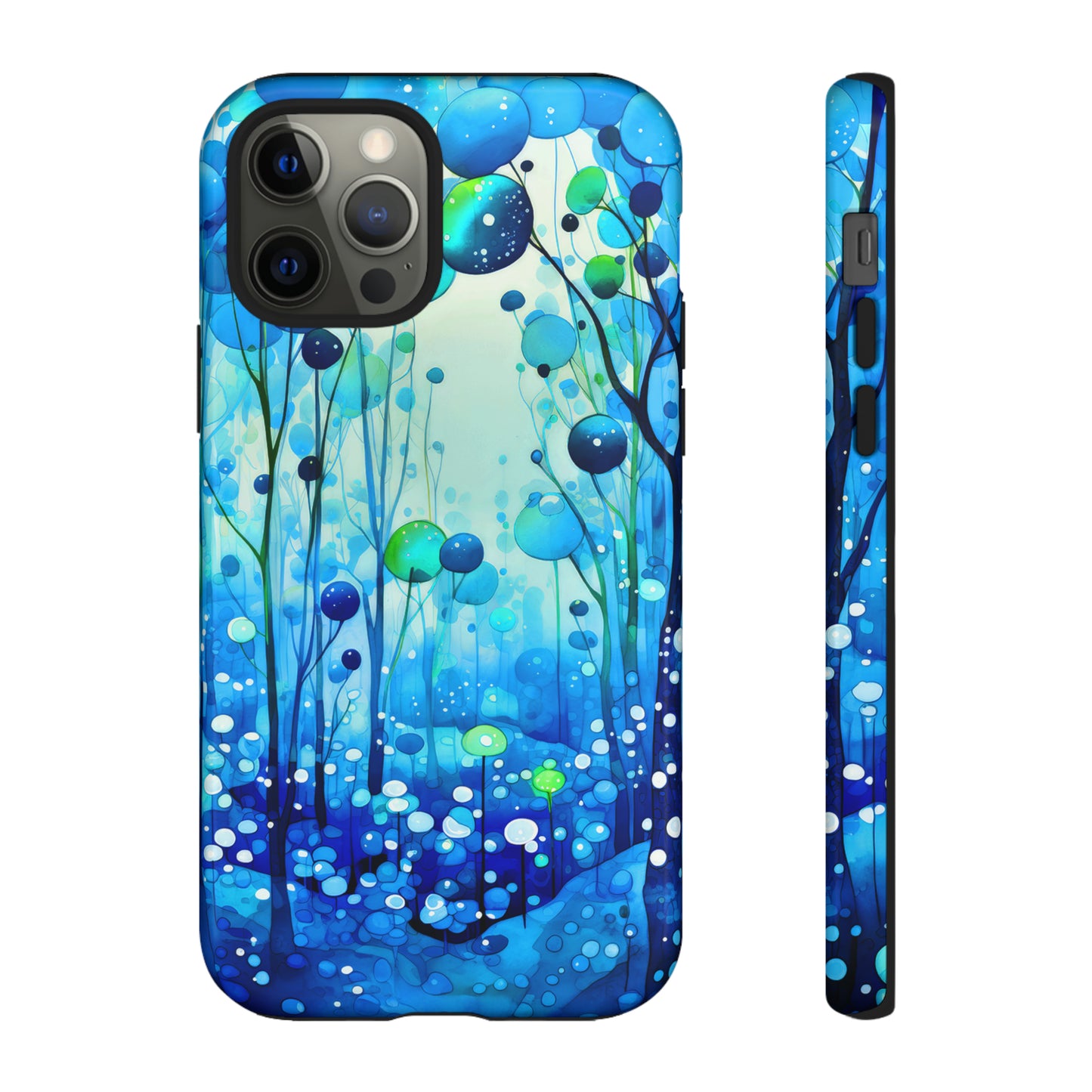 Blue fantasy forest Tough Cases