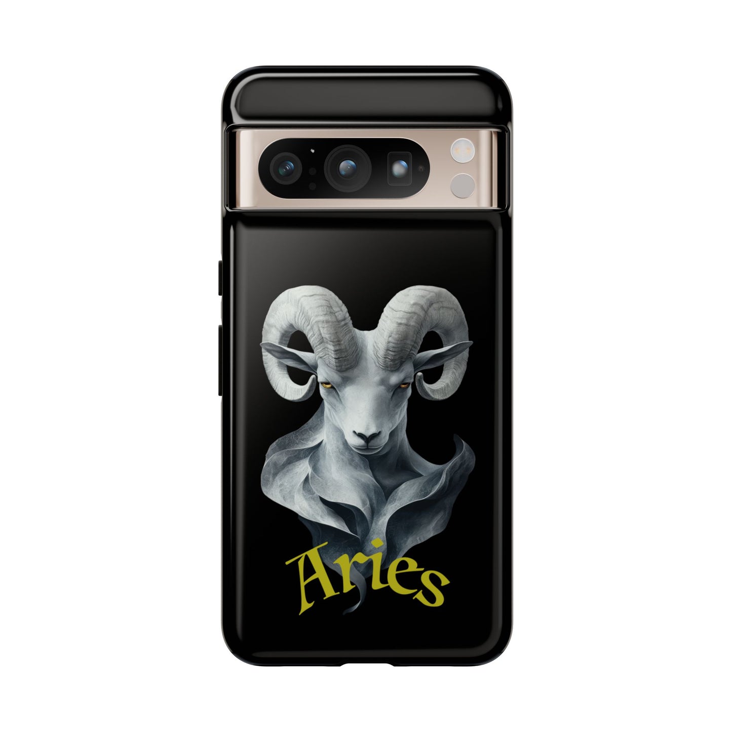 Aries Tough Phone Cases, Artistic Zodiac Phone Cases, premium-quality cases for iPhone, Samsung Galaxy, and Google Pixel devices