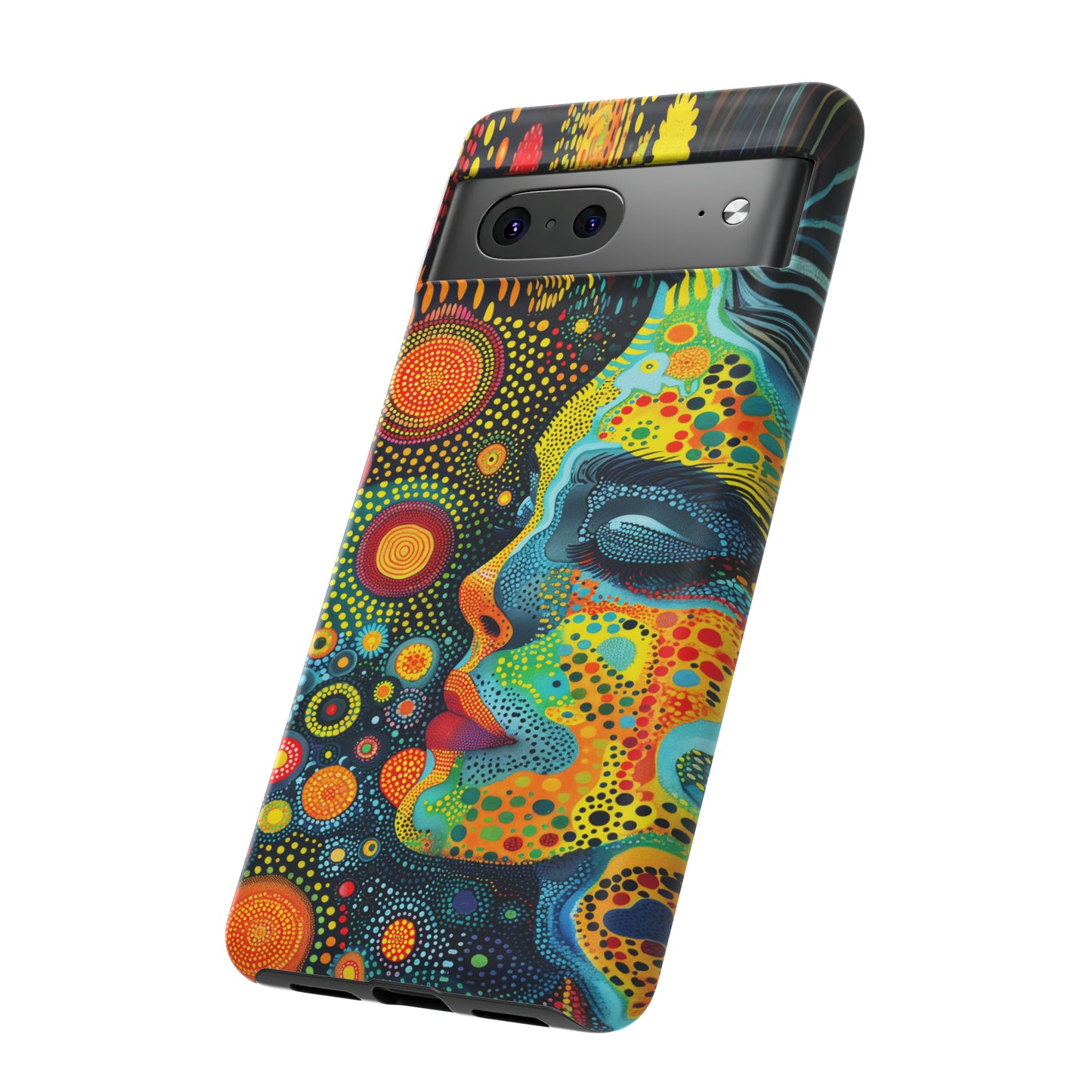 Phone Case, rainbow girl, Artistic design, Tough Case, Colorful whimsical rainbow fantasy design, iPhone 15, 14, 13, 12, 11, Samsung, Pixel