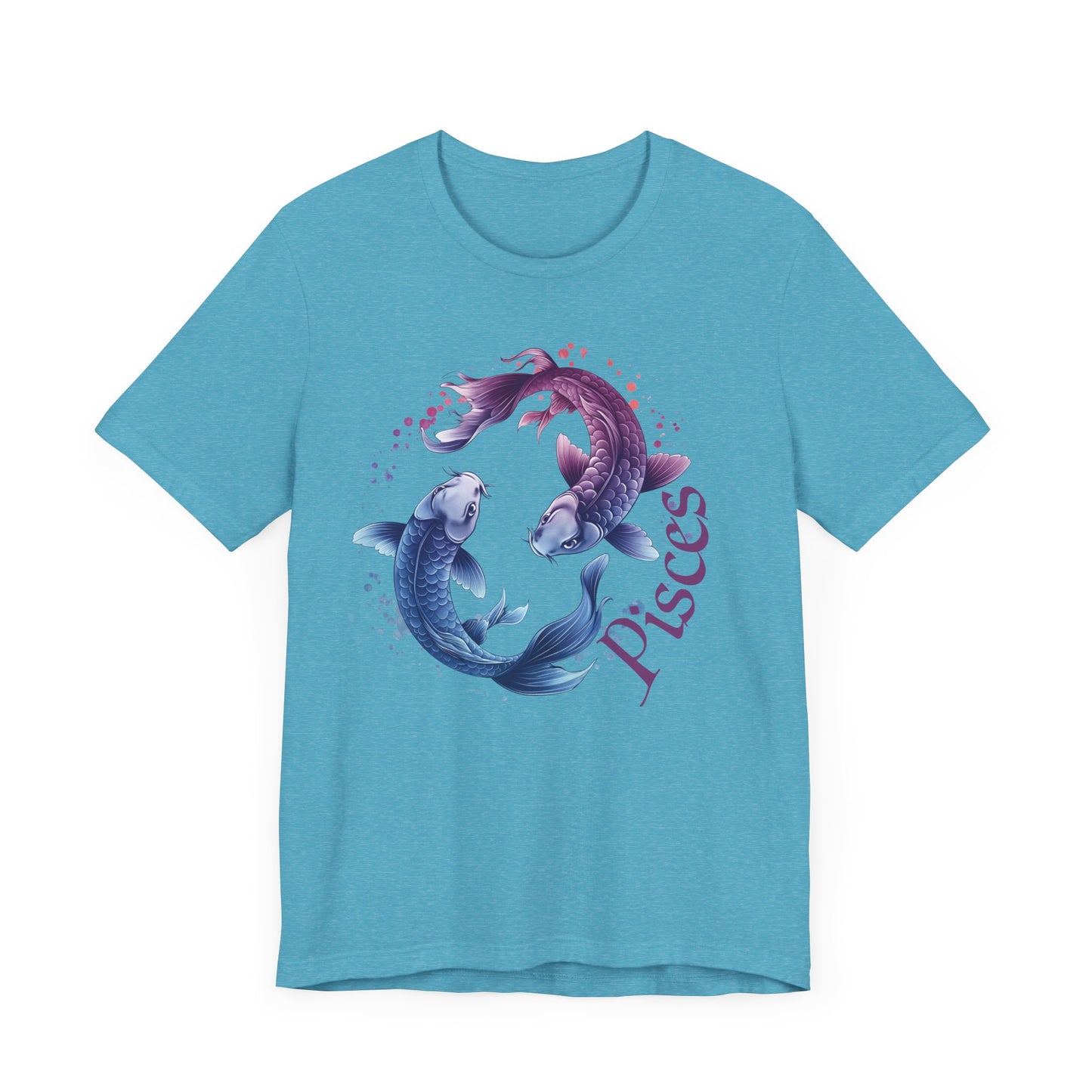 Pisces Artistic Zodiac Unisex Tee, Jersey Short Sleeve Tee, Your Perfect Everyday Favorite