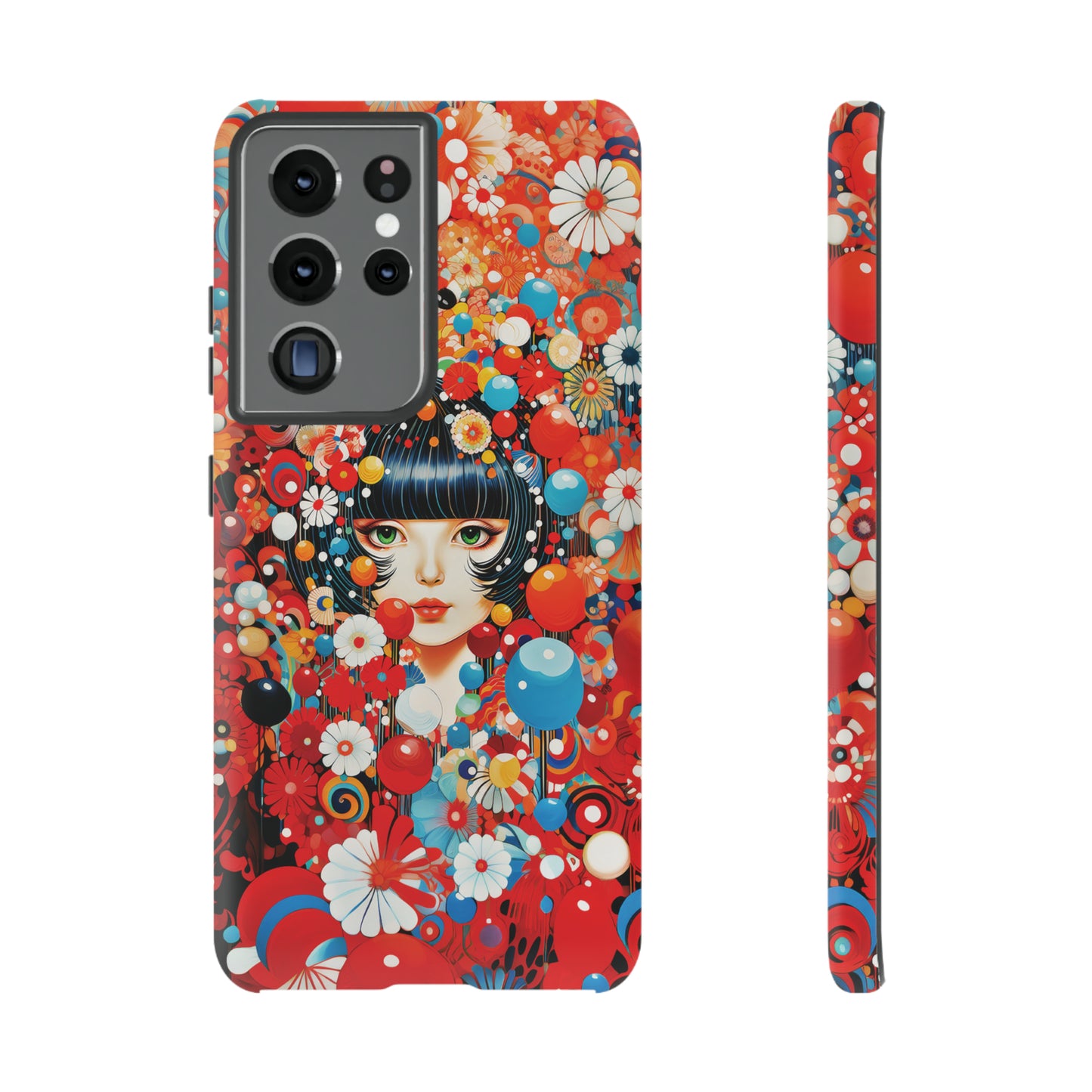 Girl in red blossoms Tough Cases