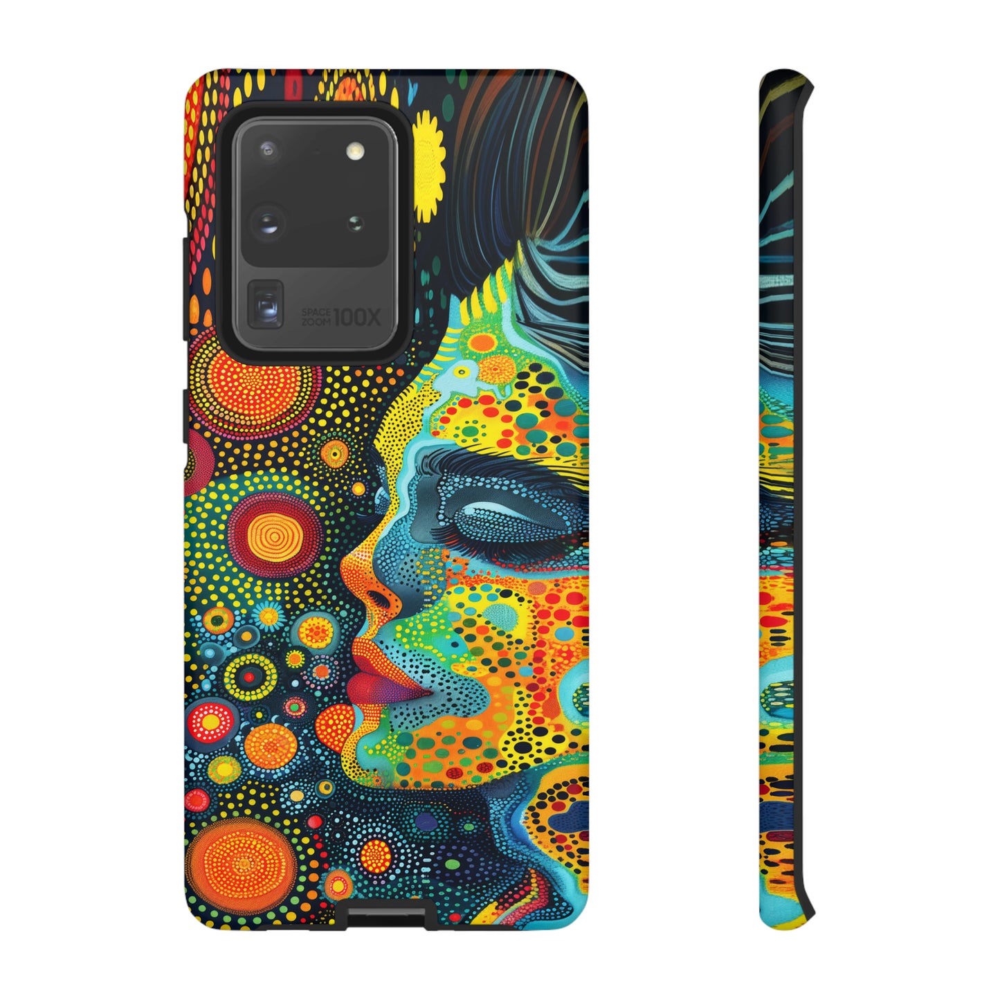 Phone Case, rainbow girl, Artistic design, Tough Case, Colorful whimsical rainbow fantasy design, iPhone 15, 14, 13, 12, 11, Samsung, Pixel
