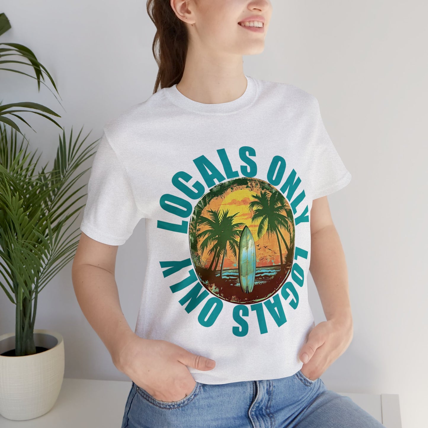 Locals Only stamp Unisex Jersey Short Sleeve Tee