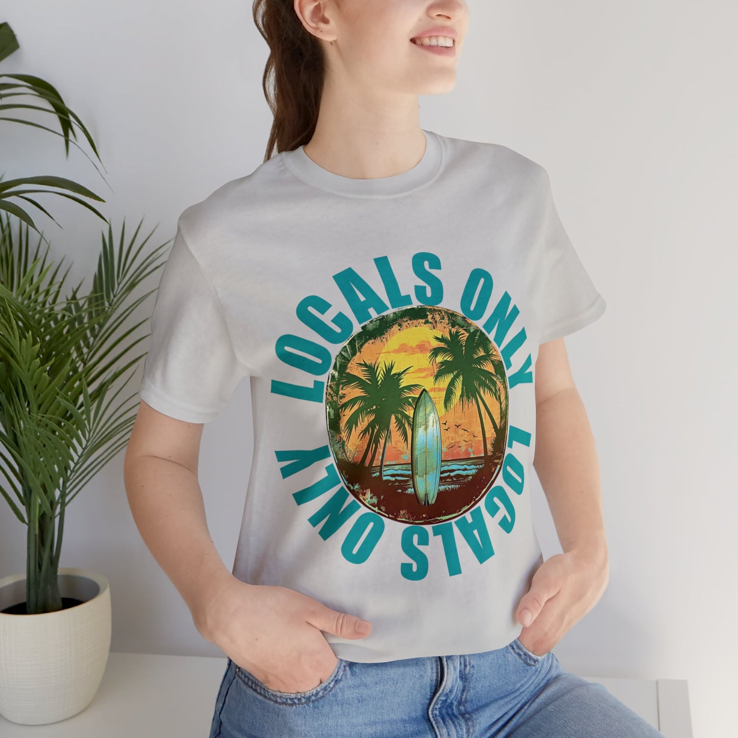 Locals Only stamp Unisex Jersey Short Sleeve Tee