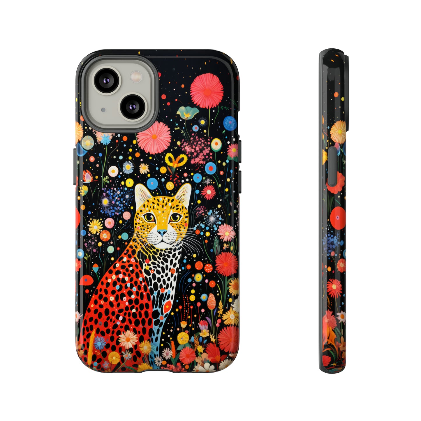 Cheetah in night flowers Tough Cases