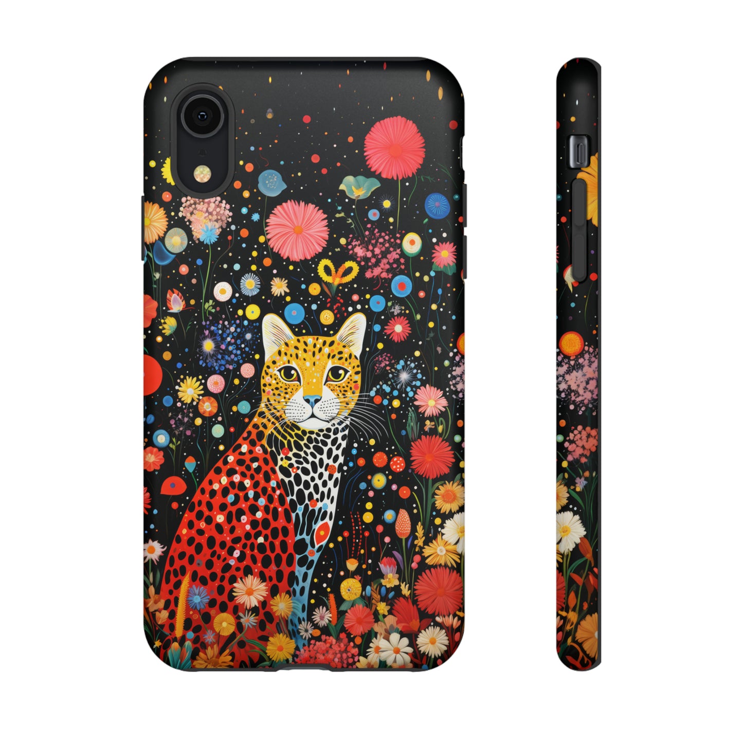 Cheetah in night flowers Tough Cases