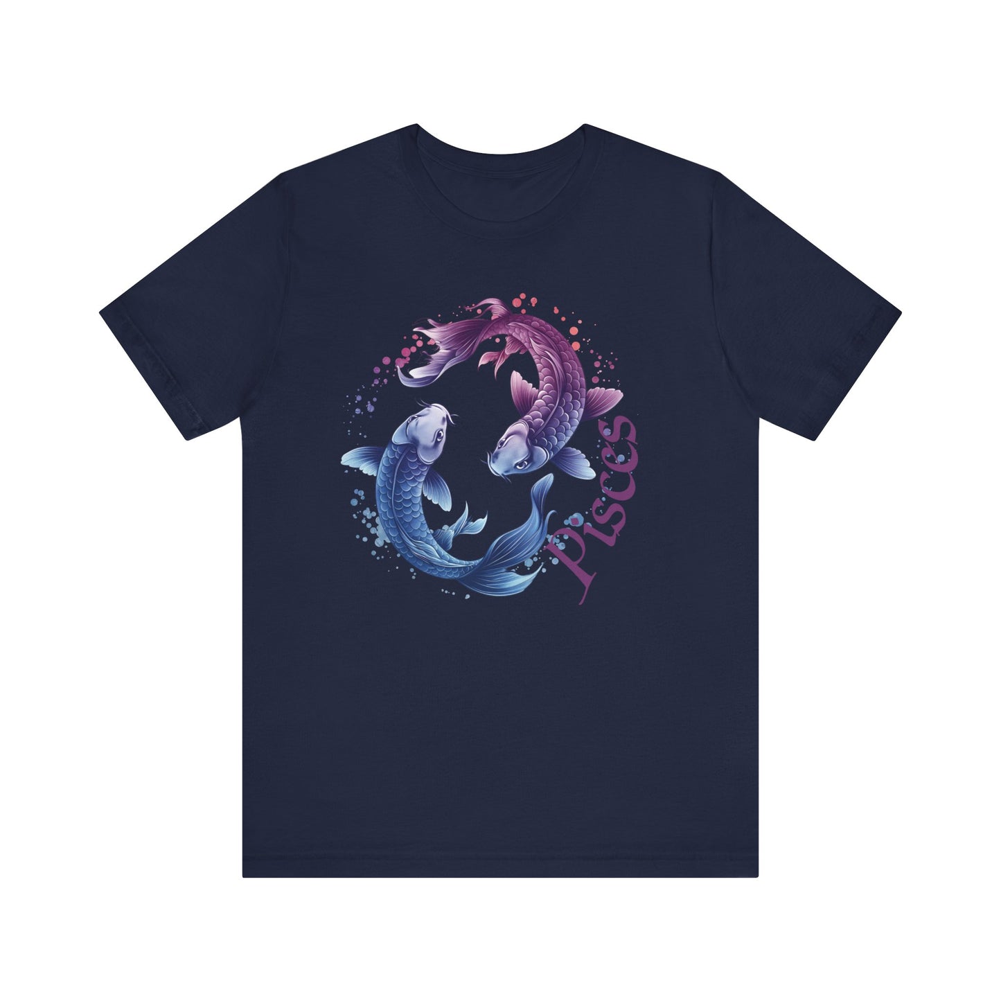 Pisces Artistic Zodiac Unisex Tee, Jersey Short Sleeve Tee, Your Perfect Everyday Favorite