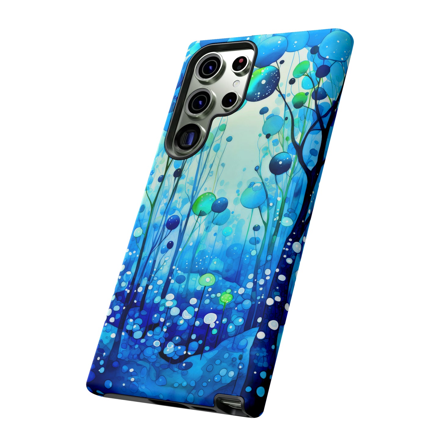 Blue fantasy forest Tough Cases