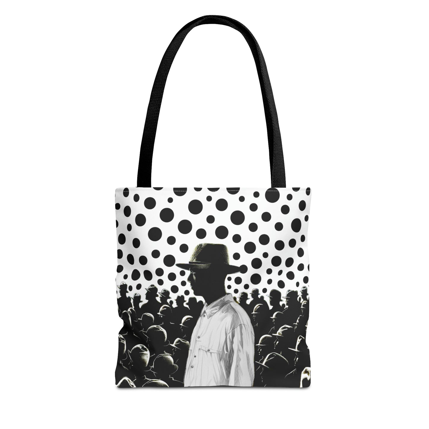 Stand up stand out black & white print Tote Bag in 3 sizes