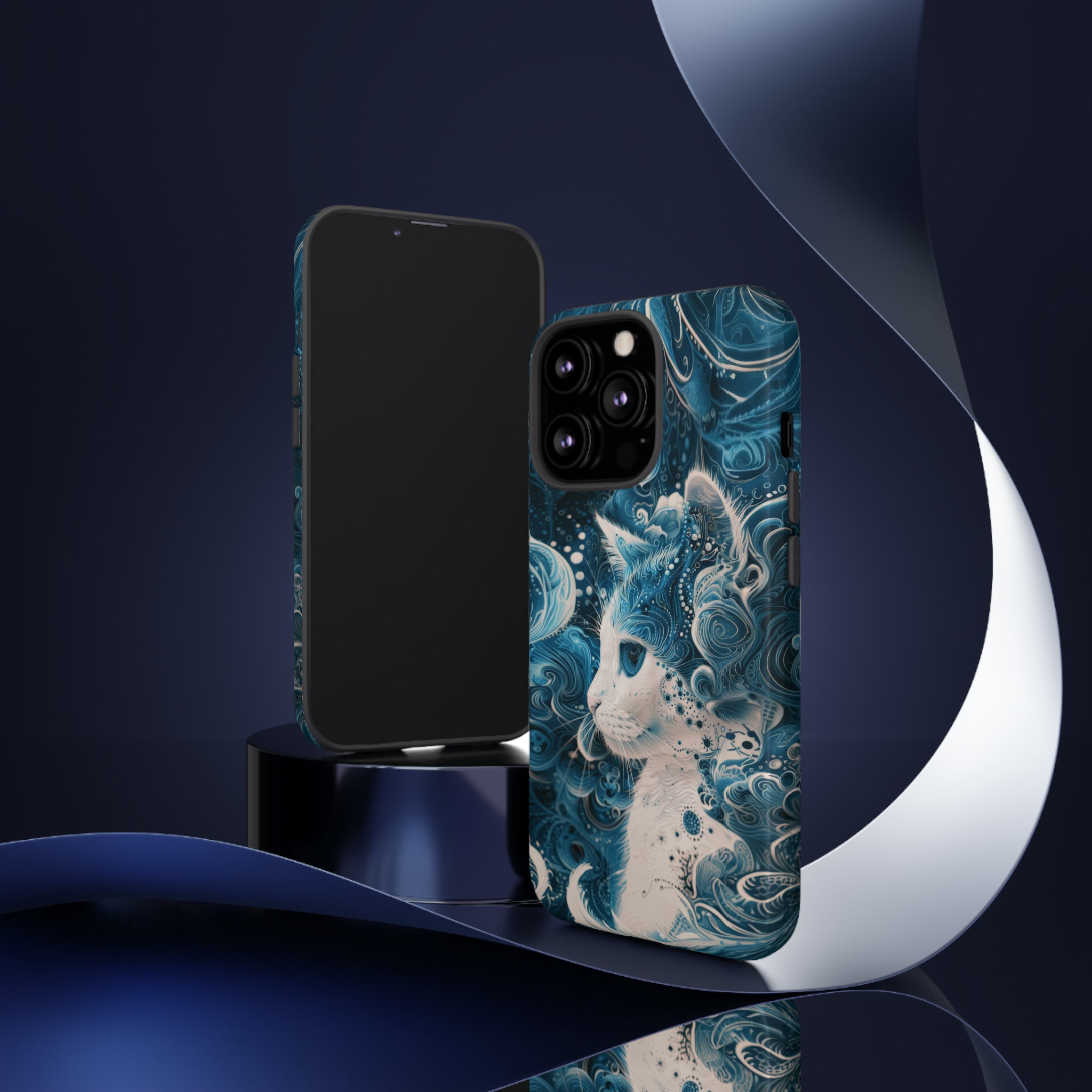 Aqua cat Tough Cases