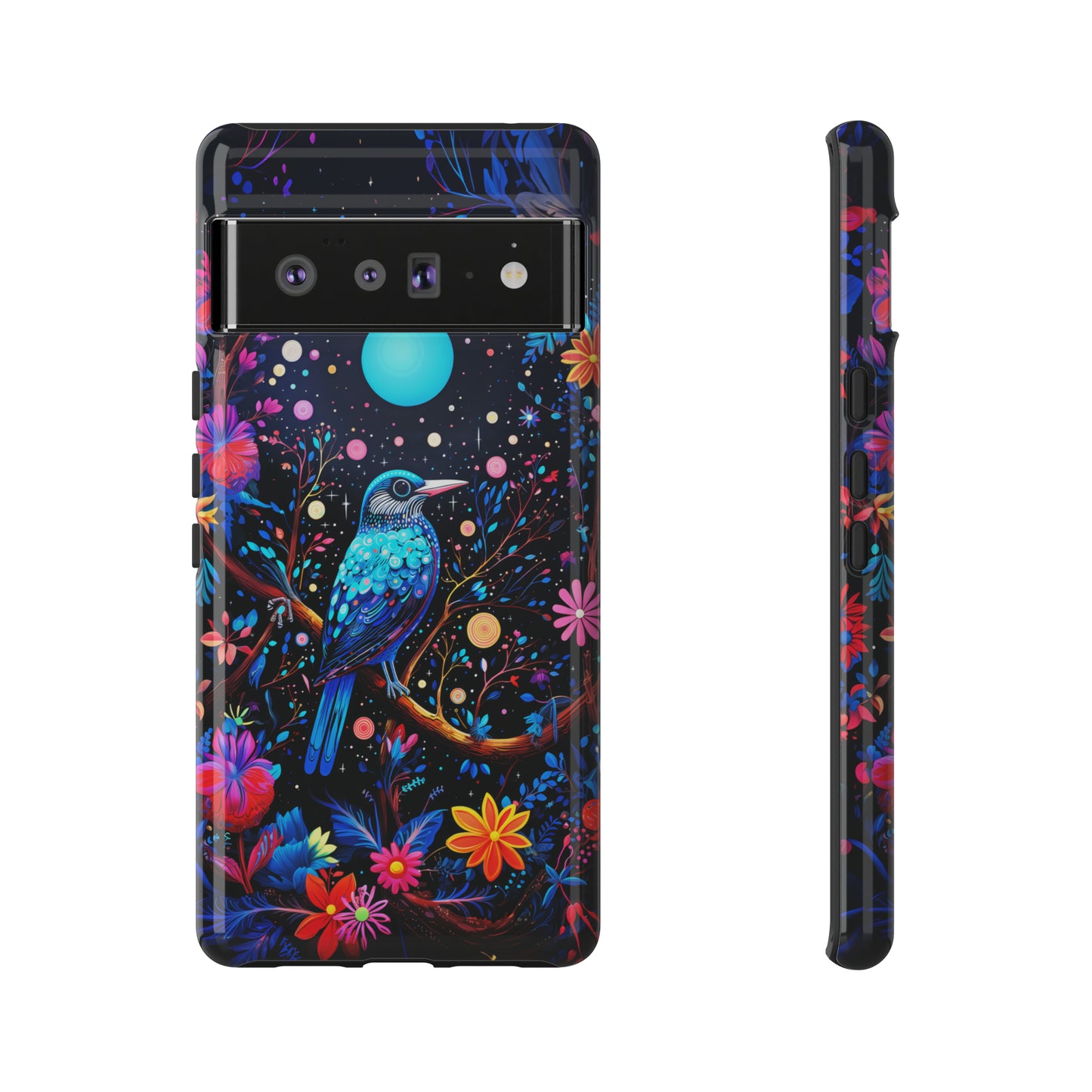 Blue bird at night Tough Cases