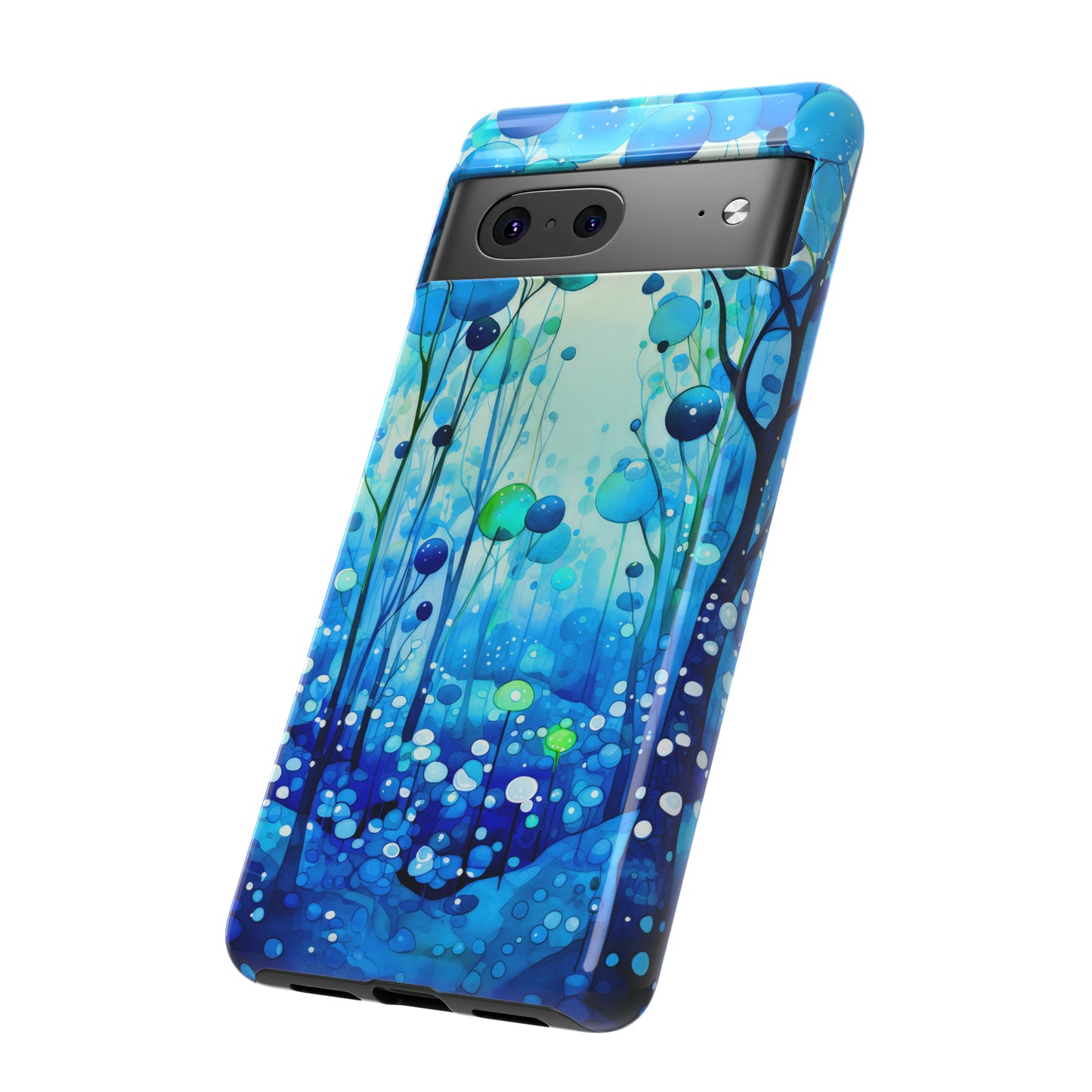 Blue fantasy forest Tough Cases