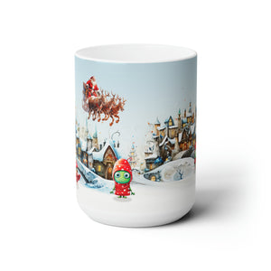Santa Village Ceramic Mug 15oz