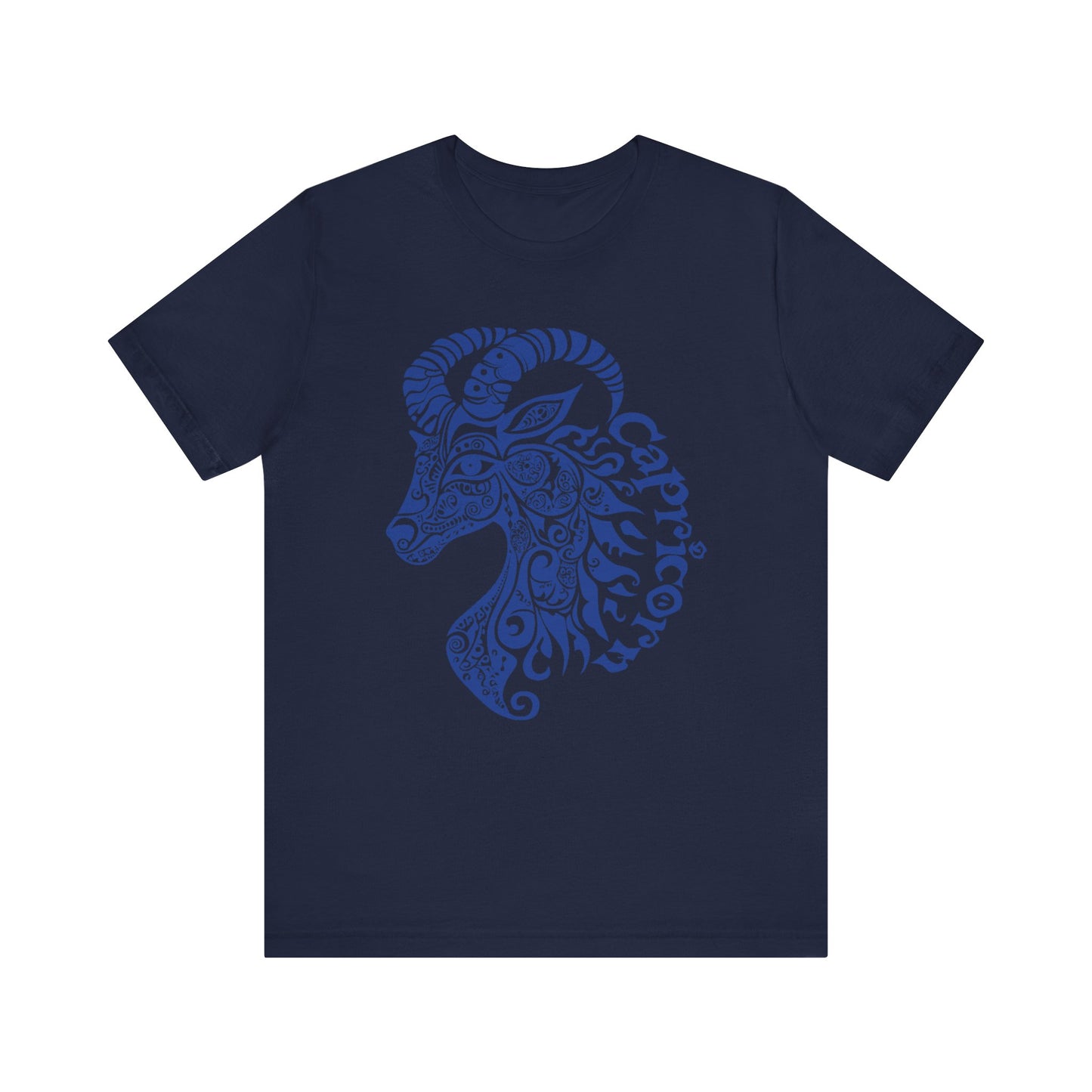 Capricorn blue graphic Unisex Jersey Short Sleeve Tee