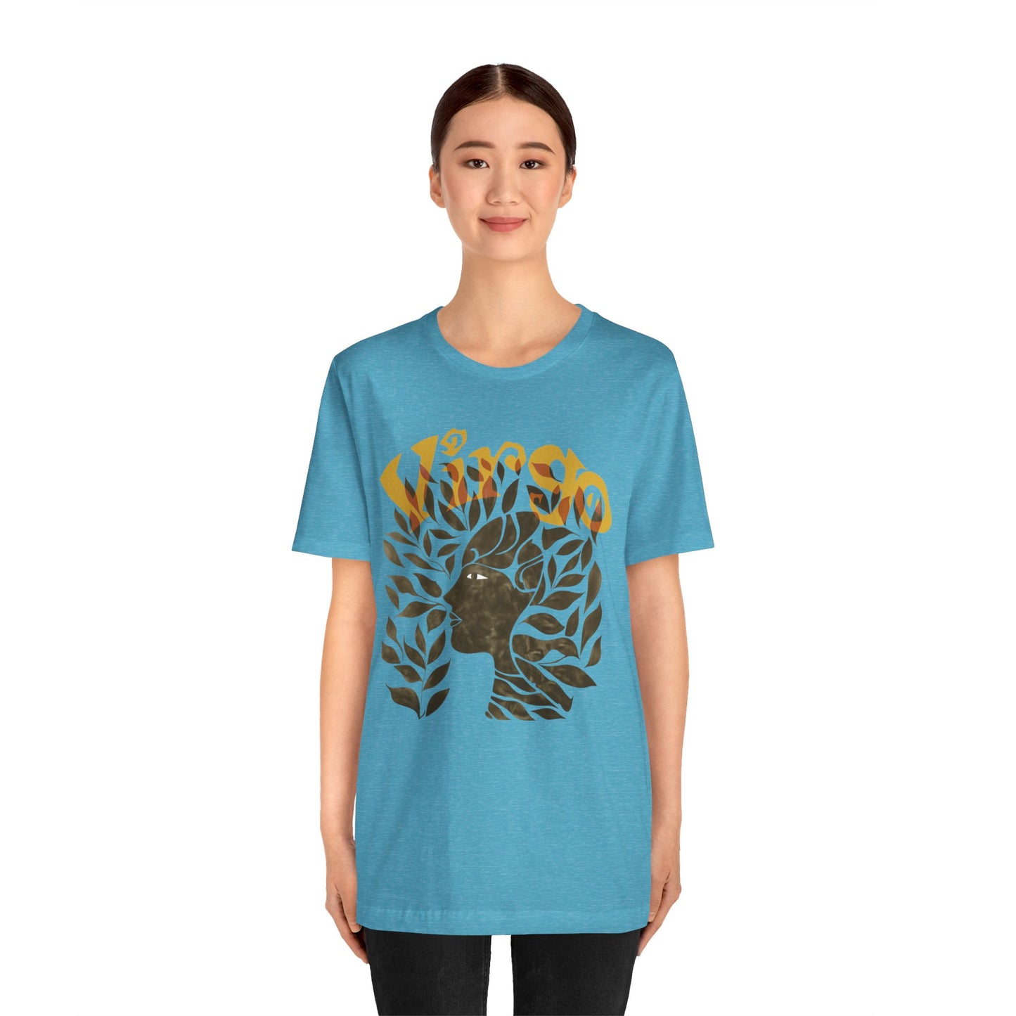 Virgo bronze graphic Unisex Jersey Short Sleeve Tee