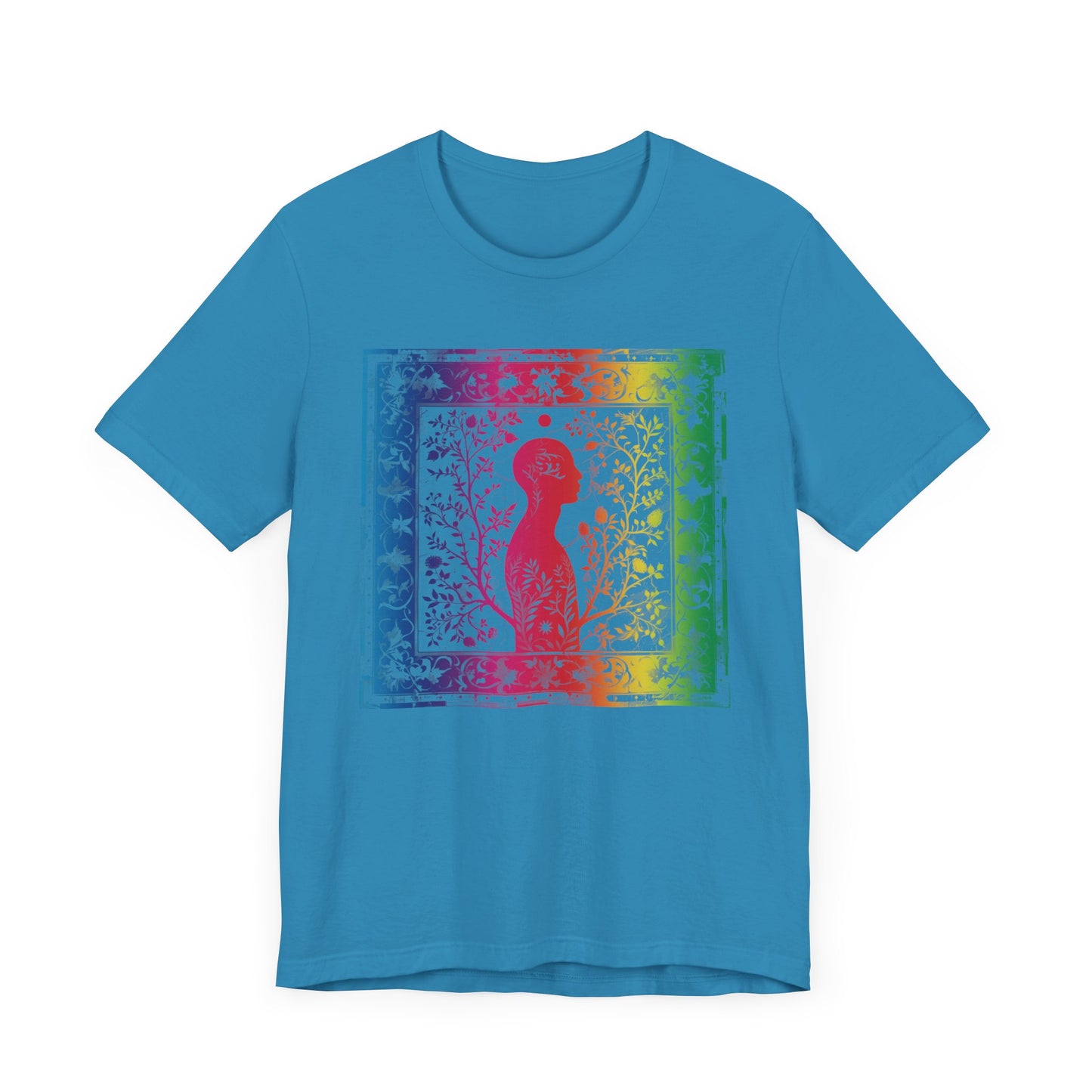 Rainbow silhouette Unisex Jersey Short Sleeve Tee