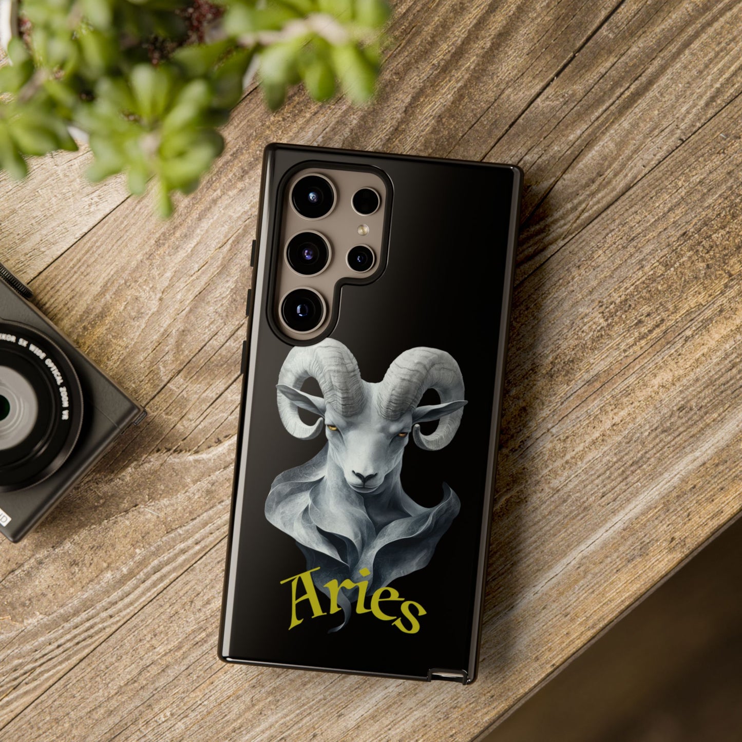 Aries Tough Phone Cases, Artistic Zodiac Phone Cases, premium-quality cases for iPhone, Samsung Galaxy, and Google Pixel devices