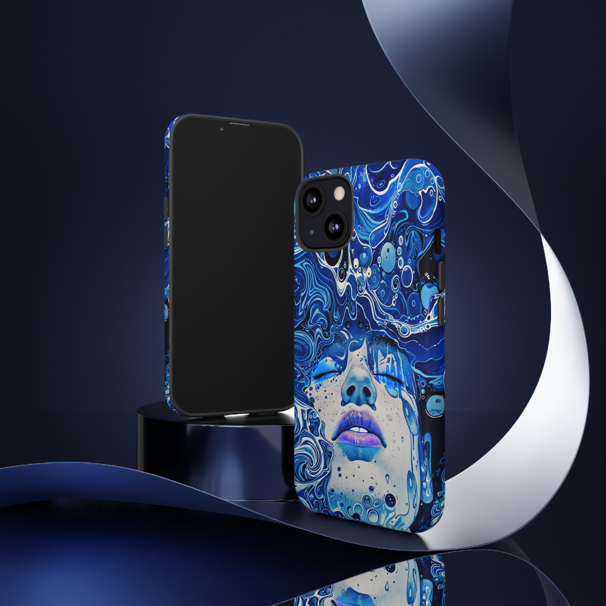 Phone Case, underwater design, Artistic design, Tough Case, Colorful whimsical water fantasy design, iPhone 15, 14, 13, 12, 11, Samsung, Pixel