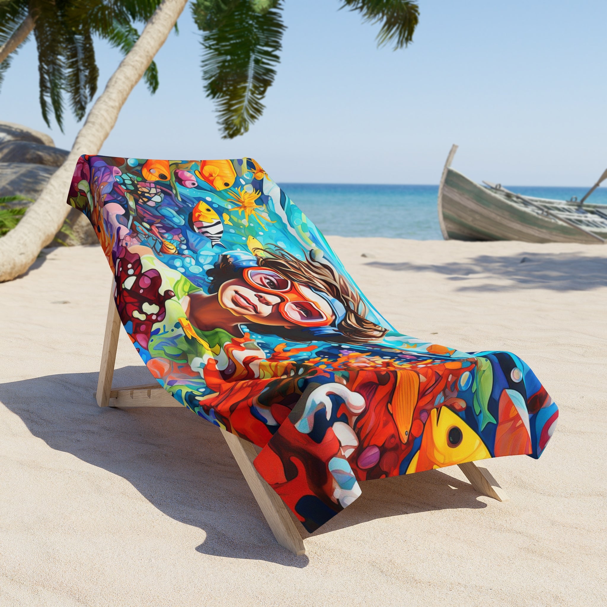 Tropical Reef Beach Towel
