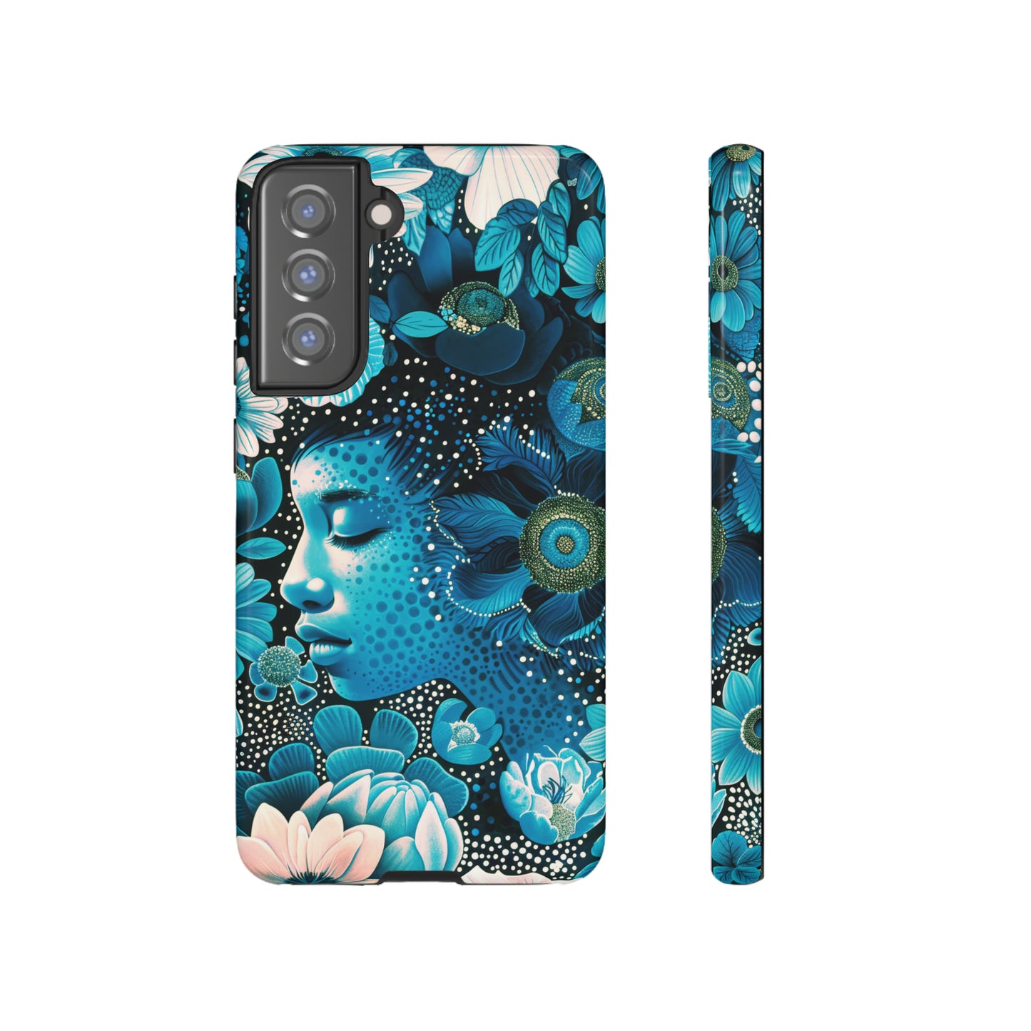 Girl in blue Tough Cases