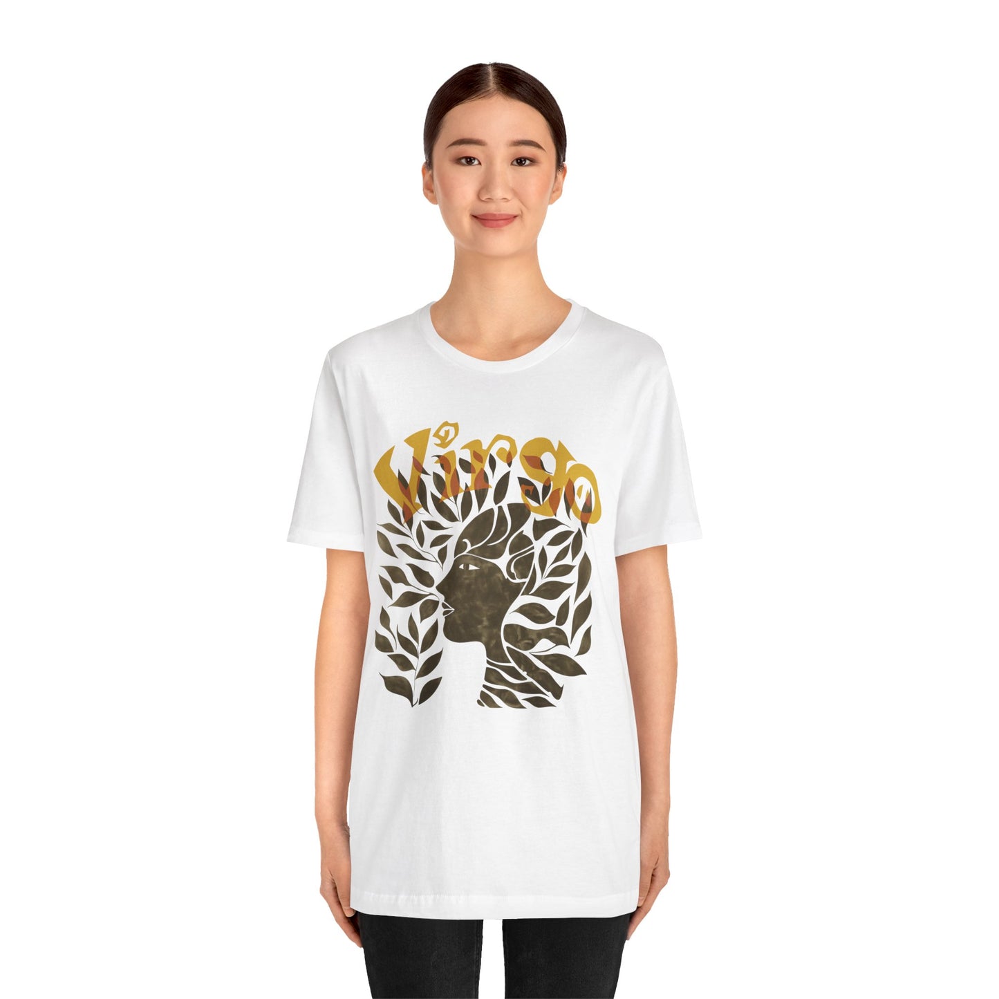 Virgo bronze graphic Unisex Jersey Short Sleeve Tee