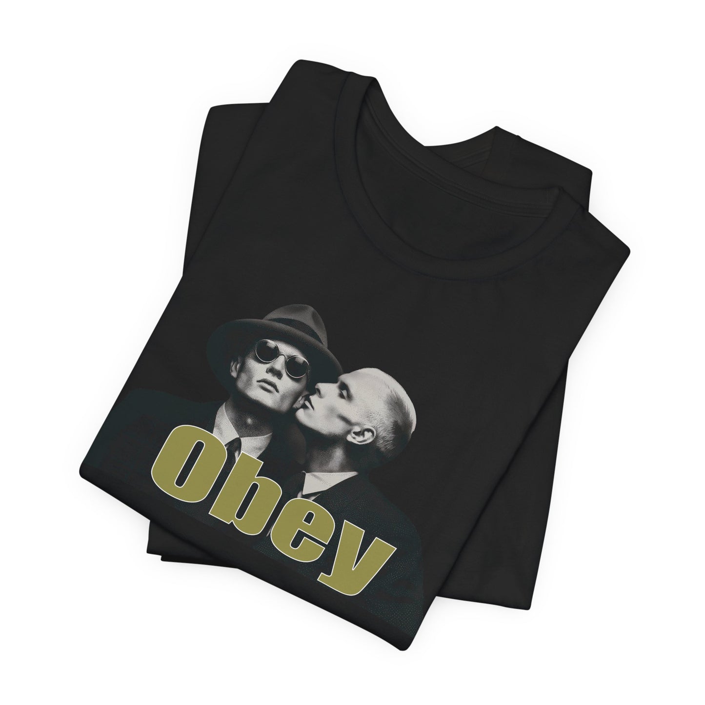 Obey Graphic Tee — Retro Provocative Streetwear T-Shirt, authority commentary shirt