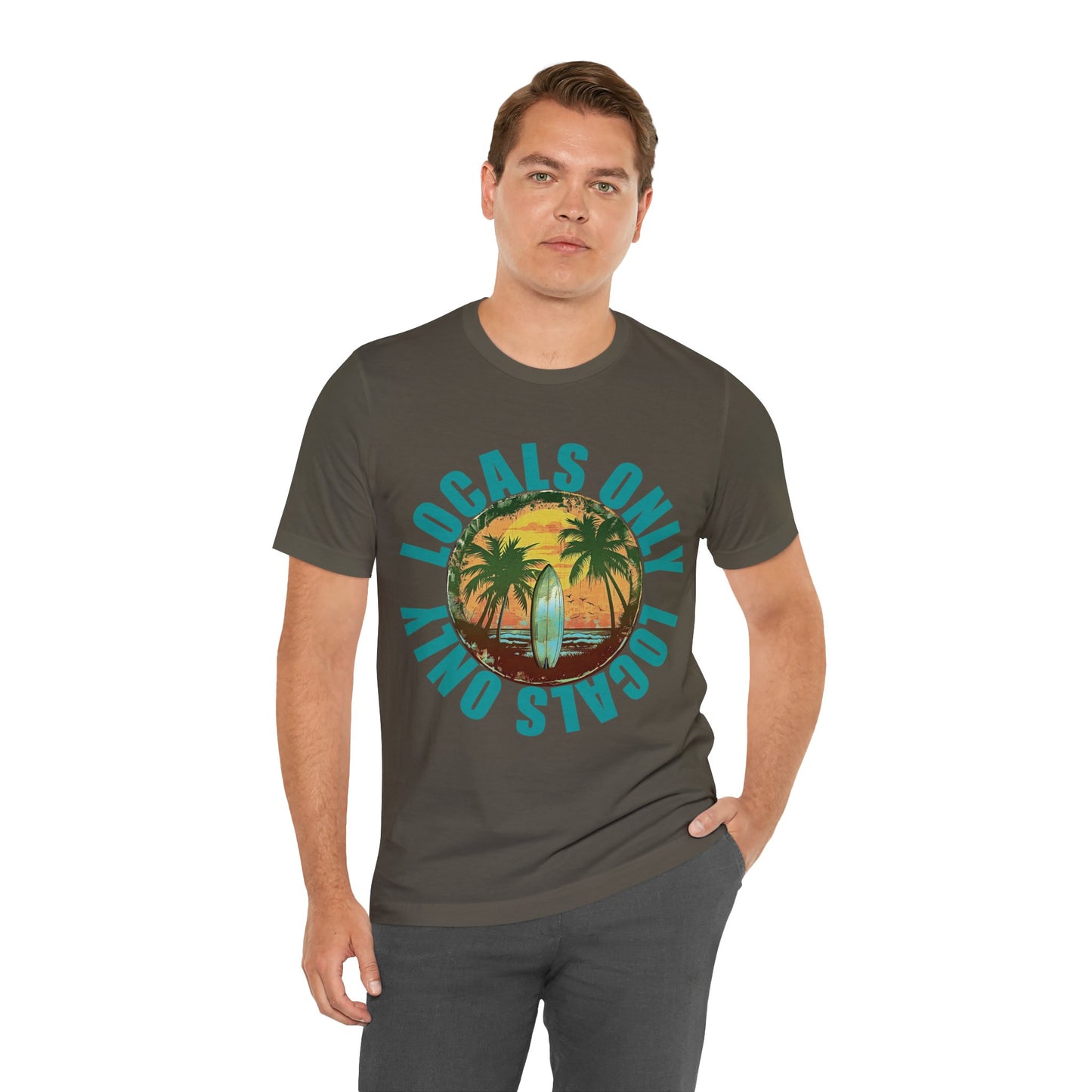 Locals Only stamp Unisex Jersey Short Sleeve Tee