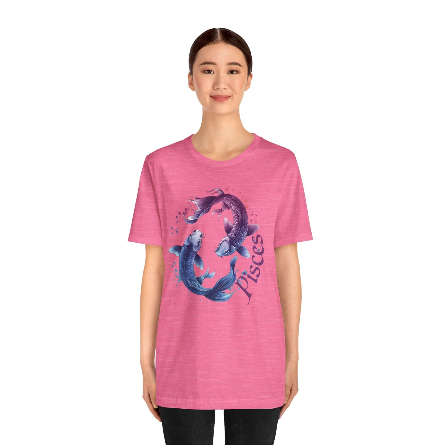 Pisces Artistic Zodiac Unisex Tee, Jersey Short Sleeve Tee, Your Perfect Everyday Favorite