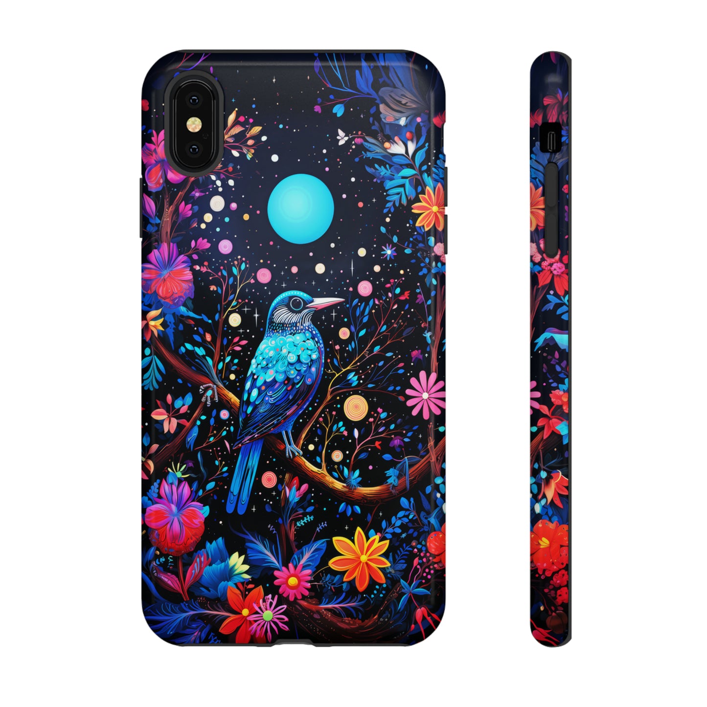 Blue bird at night Tough Cases