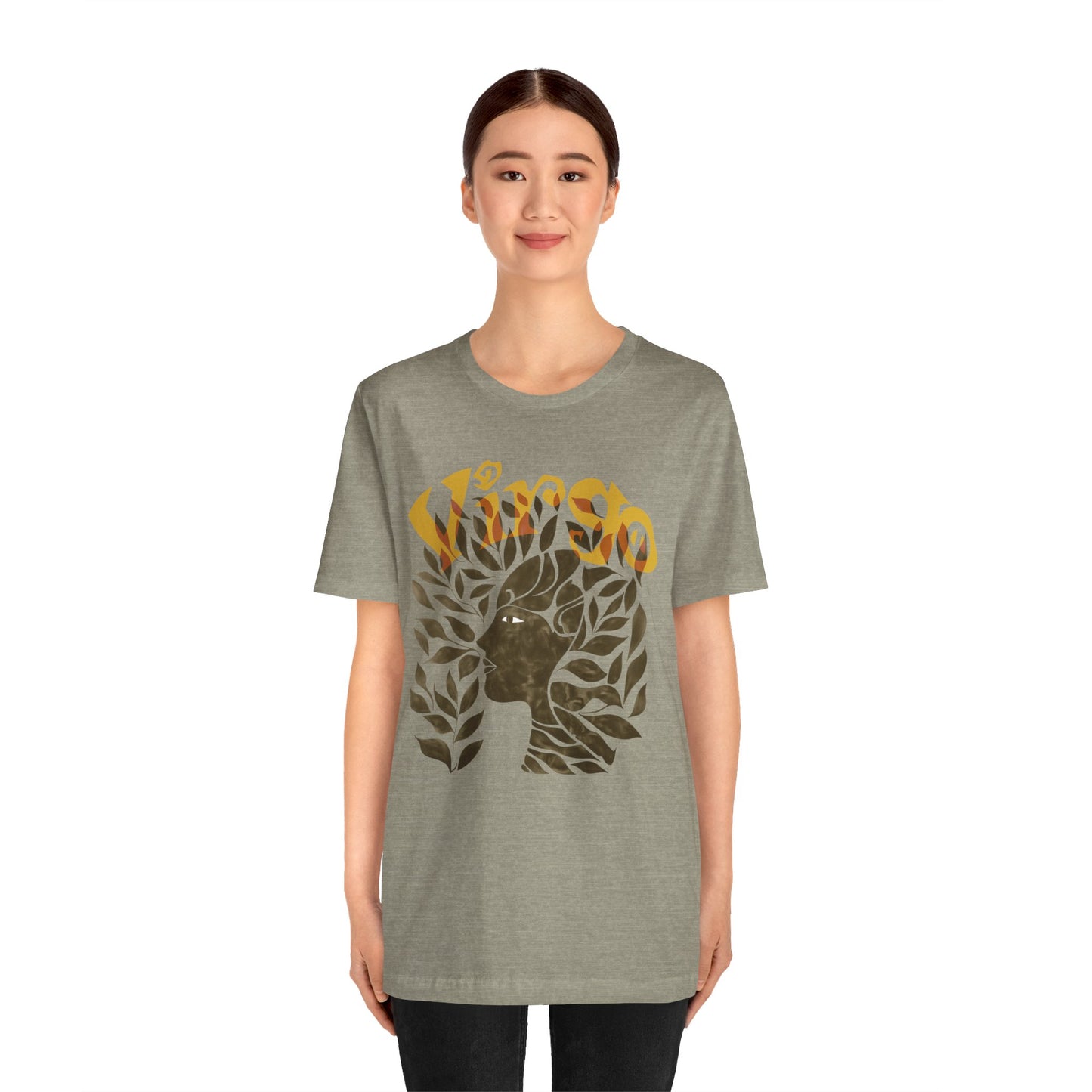 Virgo bronze graphic Unisex Jersey Short Sleeve Tee