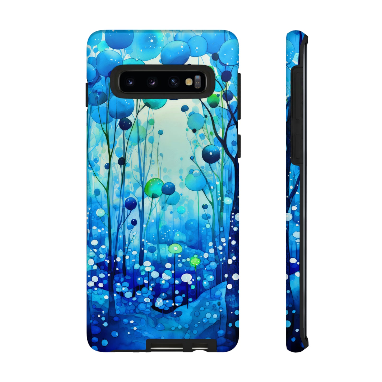 Blue fantasy forest Tough Cases