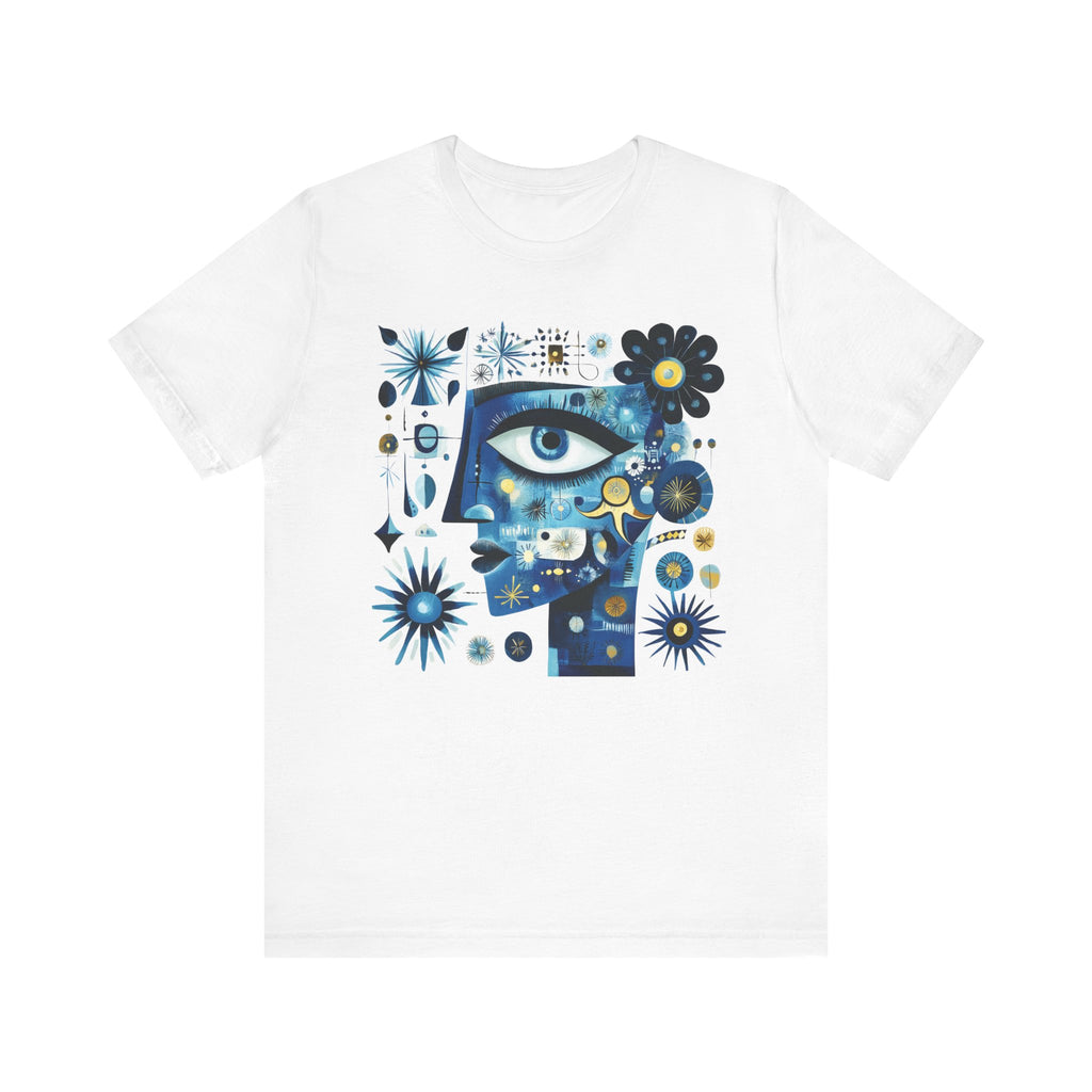 Cosmic Eye Unisex Tee – Artistic Short Sleeve Shirt for Creativity Lovers