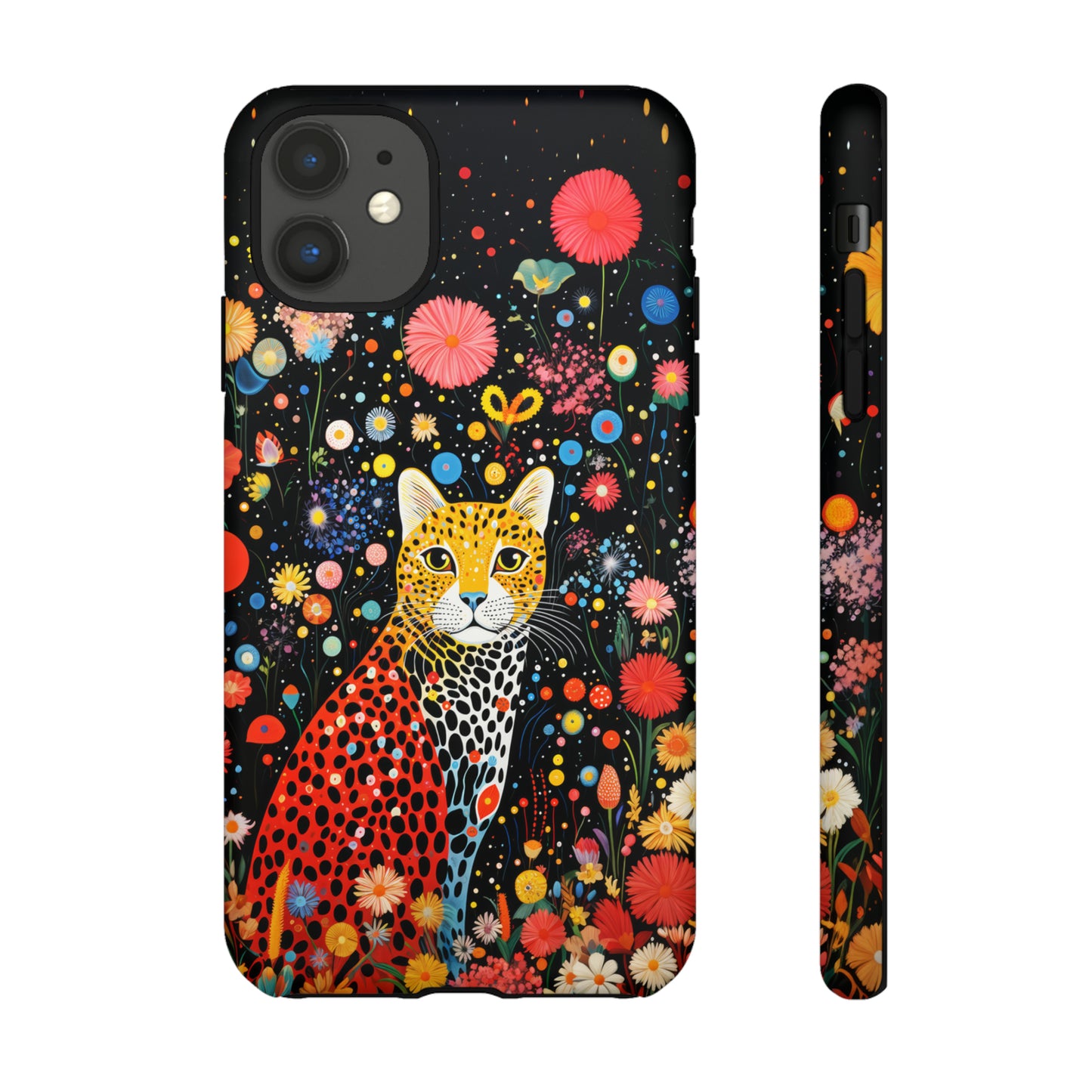 Cheetah in night flowers Tough Cases