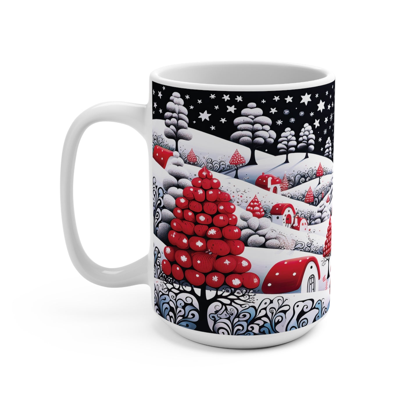 Mug 15oz Starry Night Christmas Town
