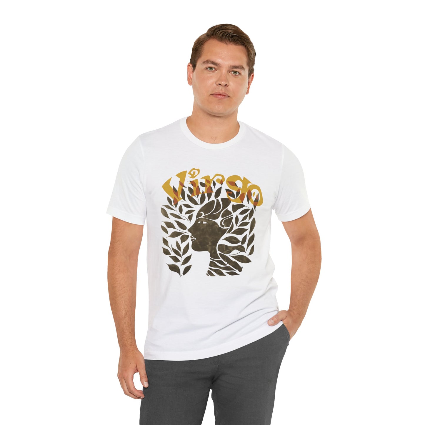 Virgo bronze graphic Unisex Jersey Short Sleeve Tee