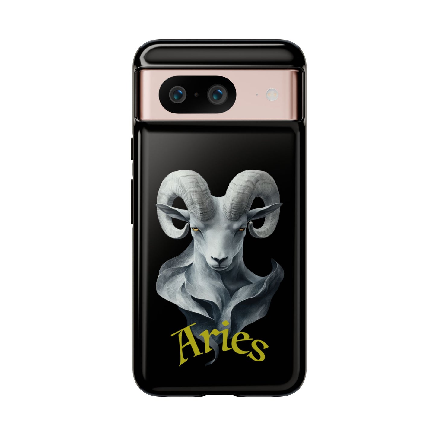 Aries Tough Phone Cases, Artistic Zodiac Phone Cases, premium-quality cases for iPhone, Samsung Galaxy, and Google Pixel devices