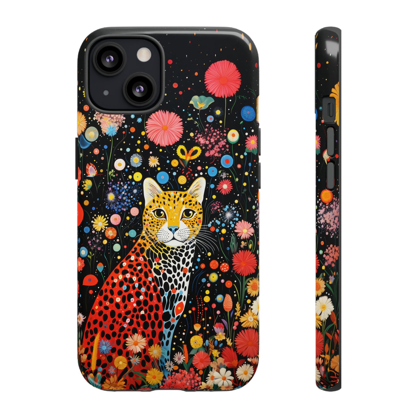 Cheetah in night flowers Tough Cases