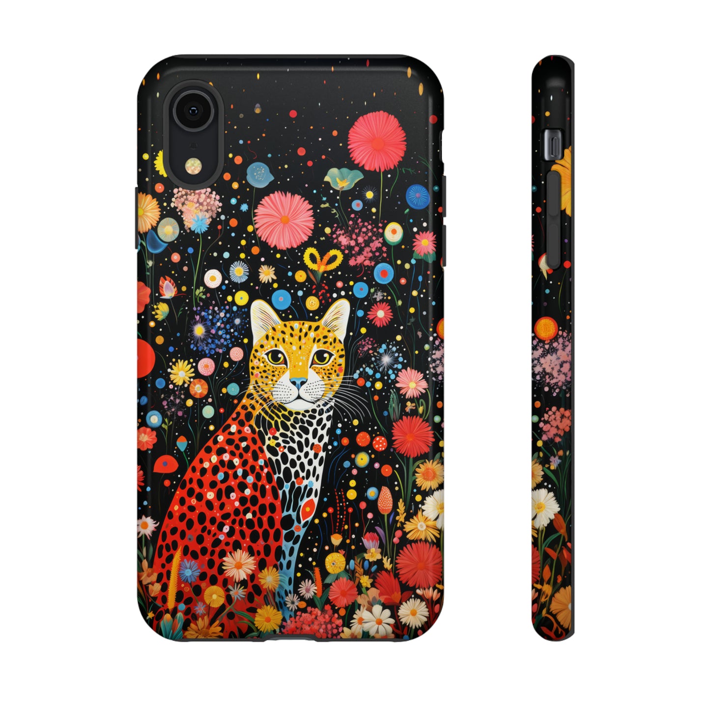 Cheetah in night flowers Tough Cases