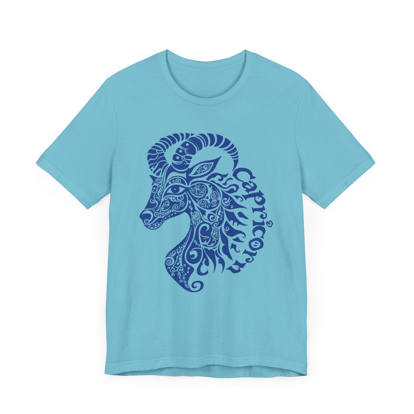 Capricorn blue graphic Unisex Jersey Short Sleeve Tee