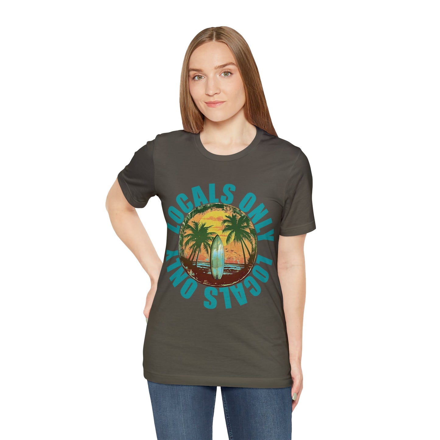 Locals Only stamp Unisex Jersey Short Sleeve Tee