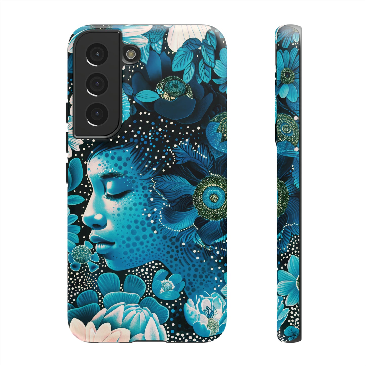 Girl in blue Tough Cases