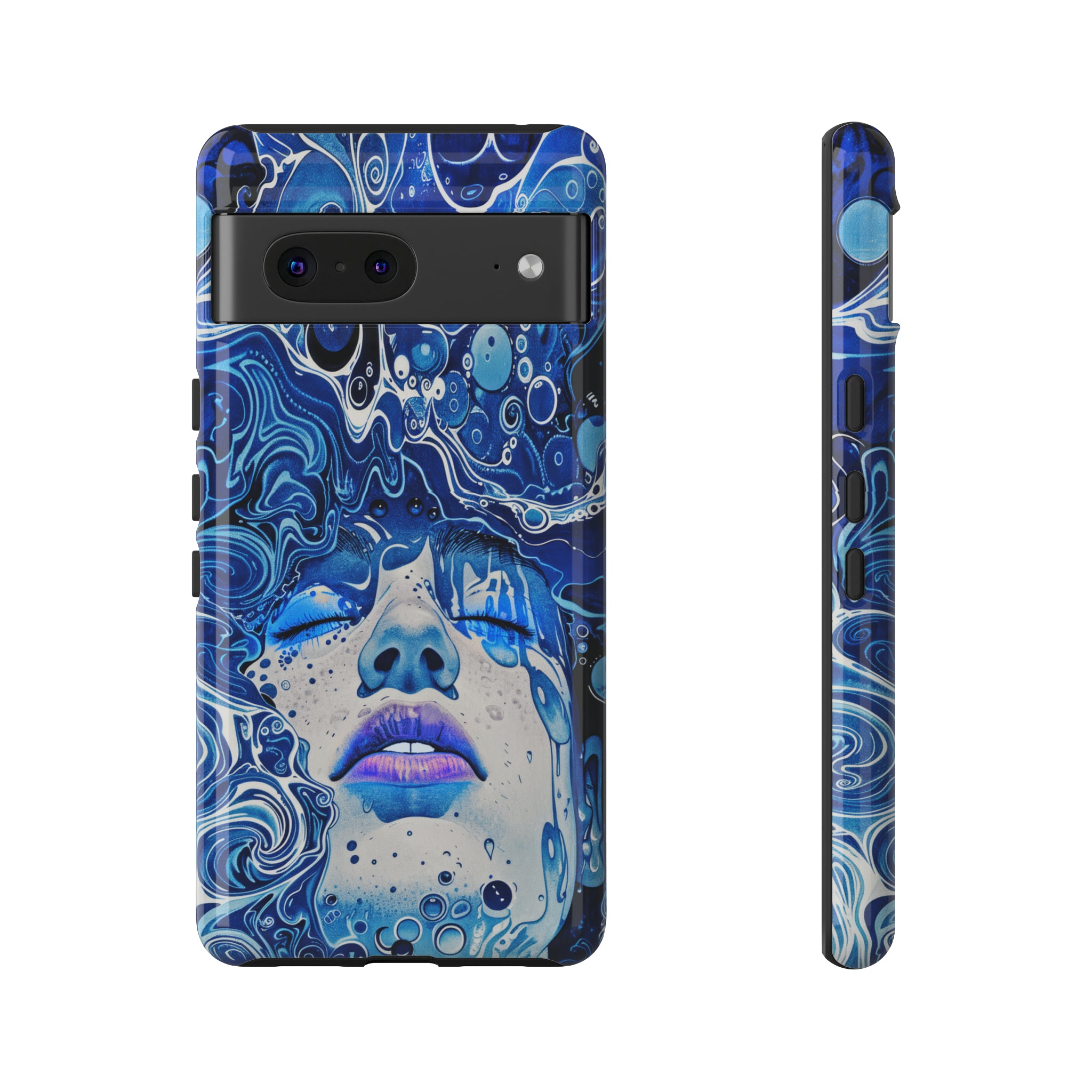 Phone Case, underwater design, Artistic design, Tough Case, Colorful whimsical water fantasy design, iPhone 15, 14, 13, 12, 11, Samsung, Pixel