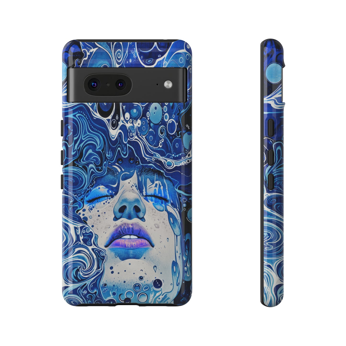 Phone Case, underwater design, Artistic design, Tough Case, Colorful whimsical water fantasy design, iPhone 15, 14, 13, 12, 11, Samsung, Pixel
