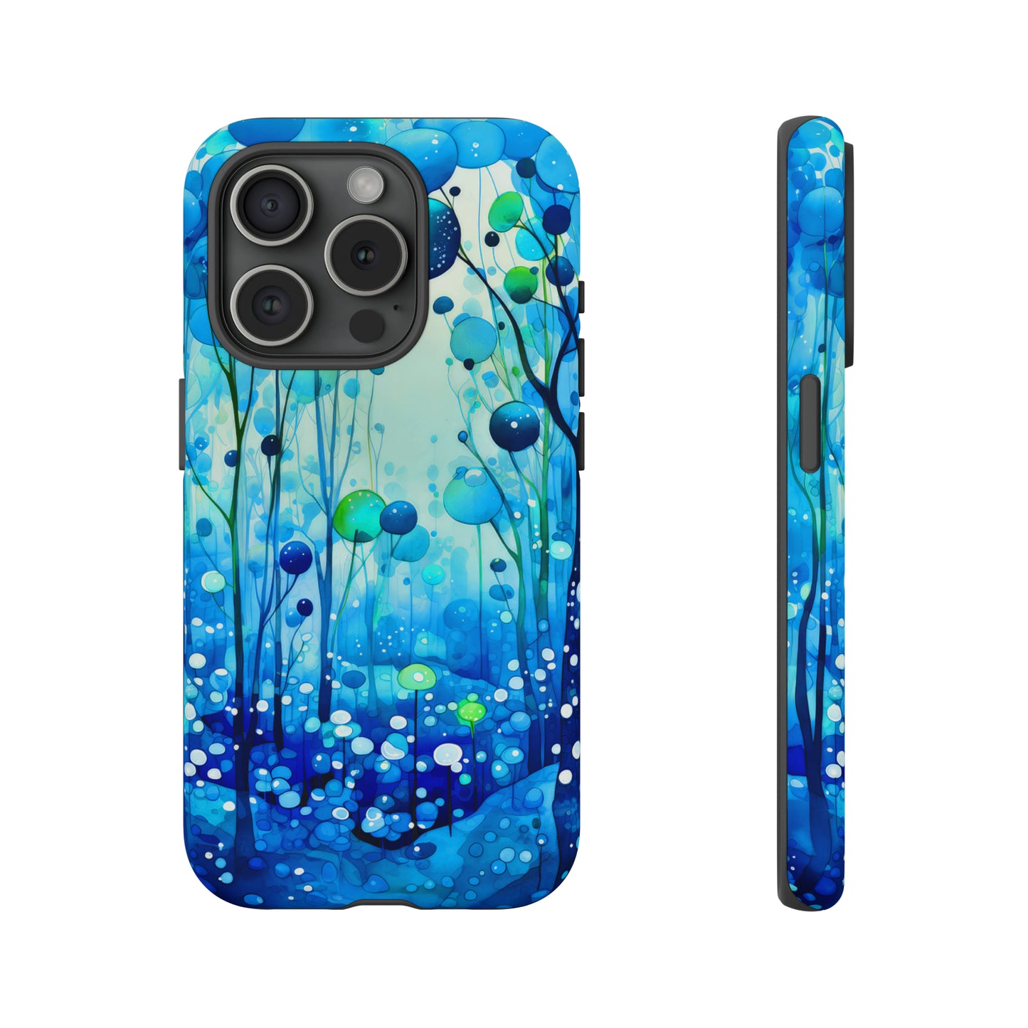Blue fantasy forest Tough Cases