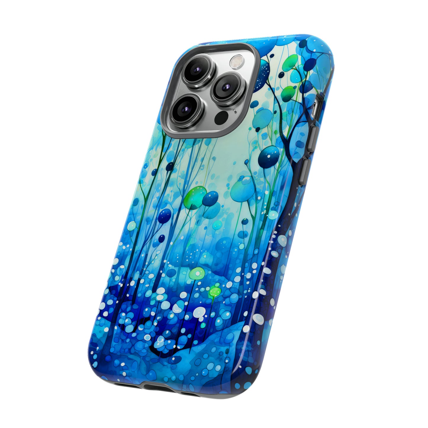 Blue fantasy forest Tough Cases
