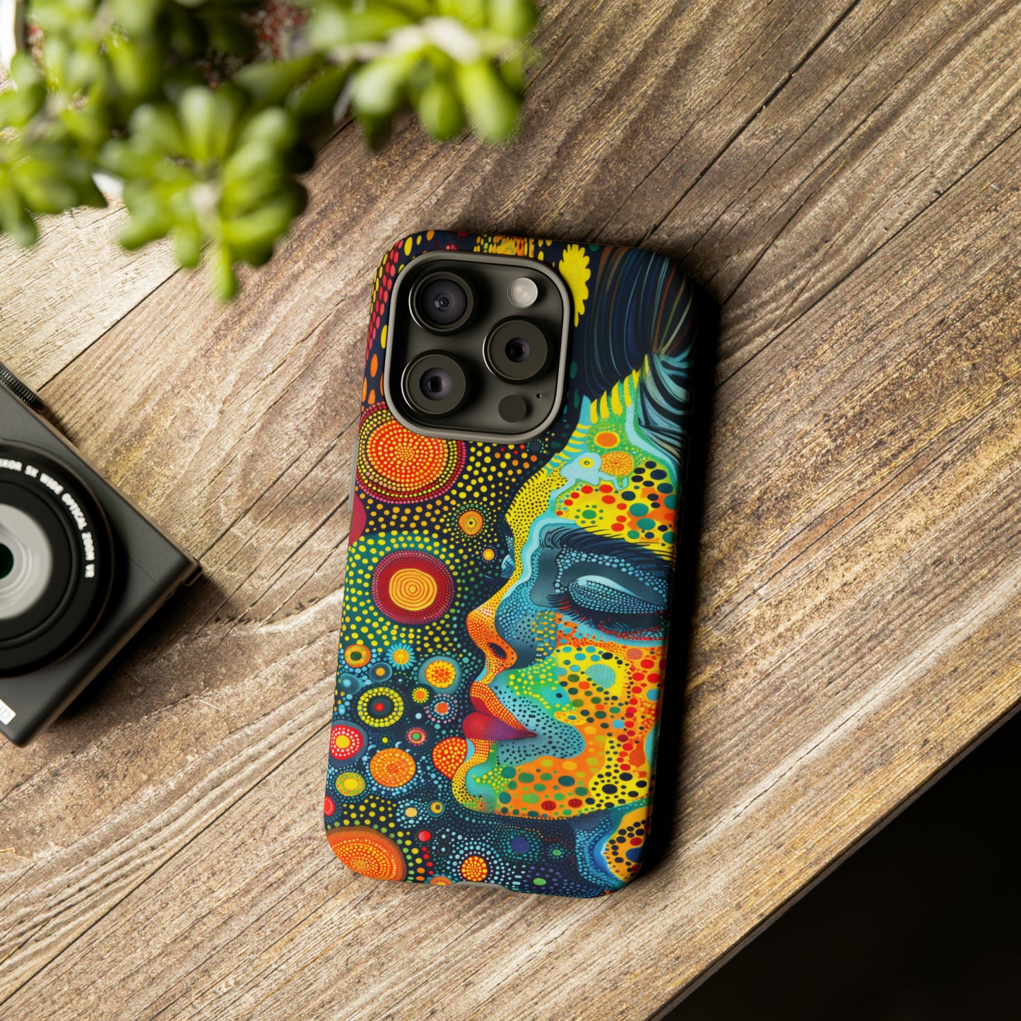 Phone Case, rainbow girl, Artistic design, Tough Case, Colorful whimsical rainbow fantasy design, iPhone 15, 14, 13, 12, 11, Samsung, Pixel