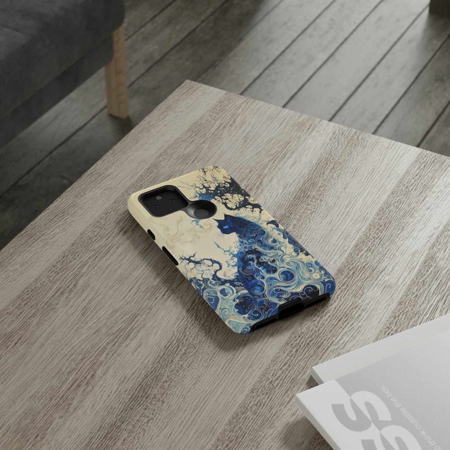 Black cat in smokeTough Cases