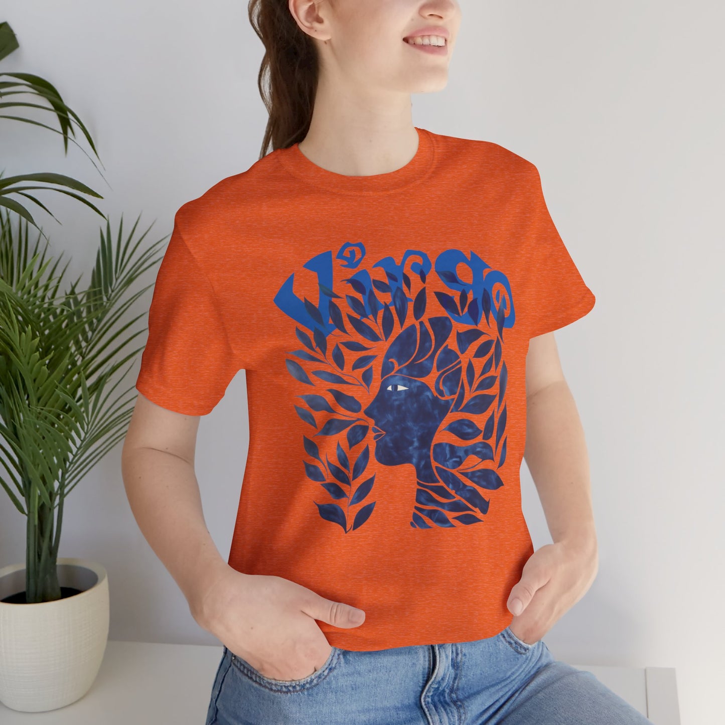 Virgo blue graphic Unisex Jersey Short Sleeve Tee