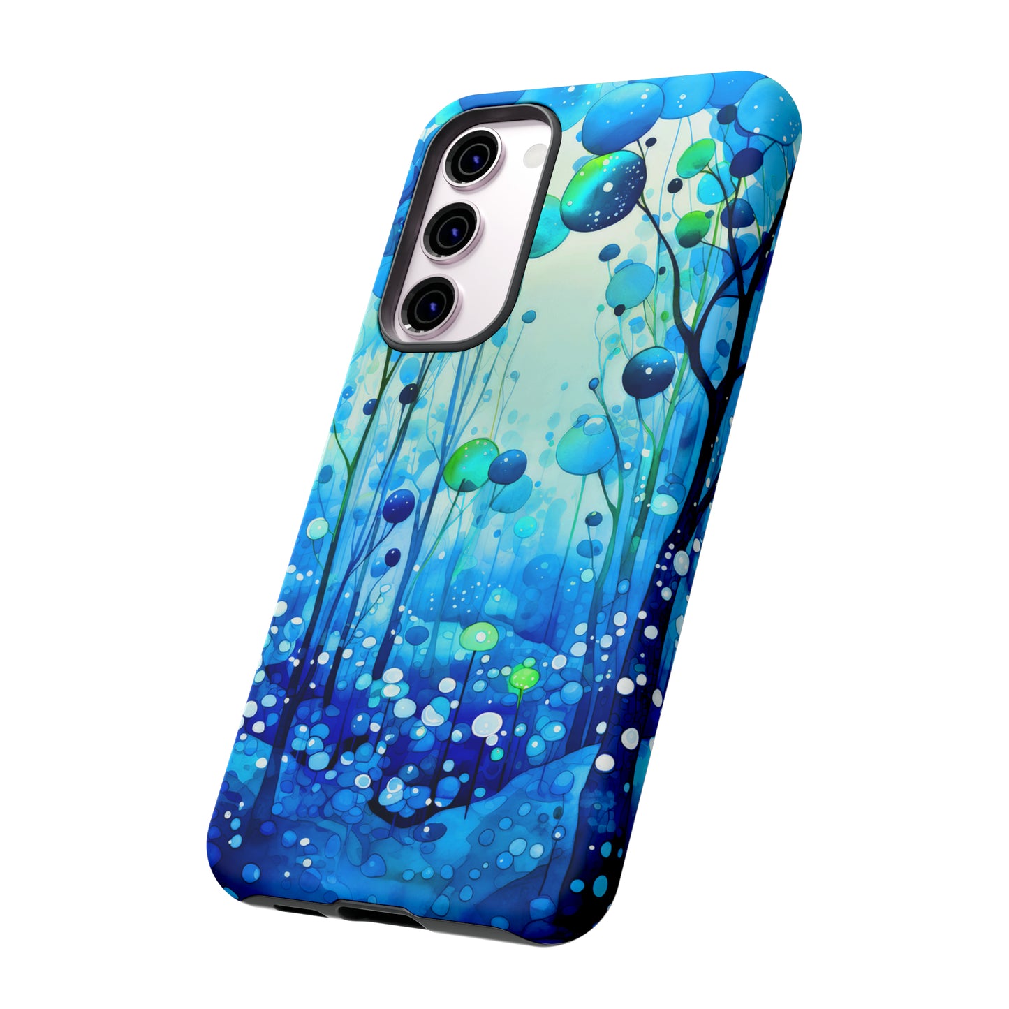 Blue fantasy forest Tough Cases